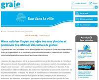 Rubrique sur la gestion des eaux pluviales - GRAIE